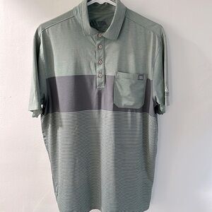 Matte Grey lightweight stretchy fabric golf shirt. Very soft. Barely worn.